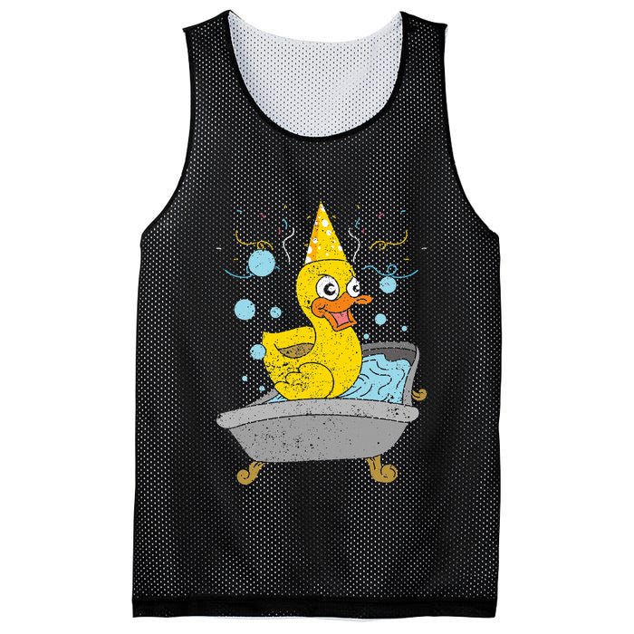 Duckling Duckie Bath Toy Ducky Rubber Duck Mesh Reversible Basketball Jersey Tank