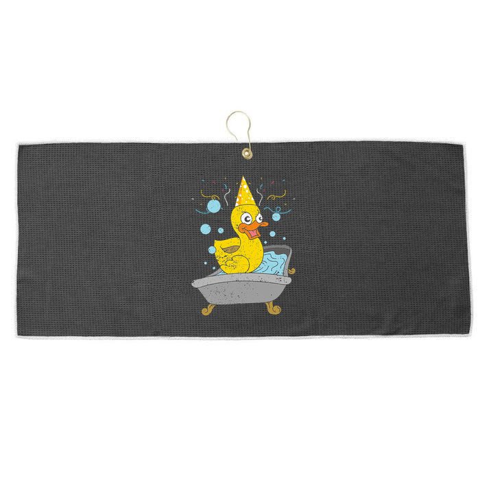 Duckling Duckie Bath Toy Ducky Rubber Duck Large Microfiber Waffle Golf Towel
