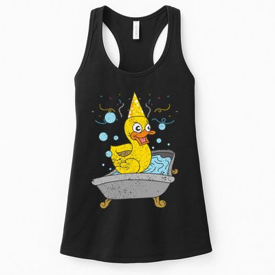 Duckling Duckie Bath Toy Ducky Rubber Duck Womens Tank Top