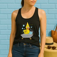 Duckling Duckie Bath Toy Ducky Rubber Duck Womens Tank Top
