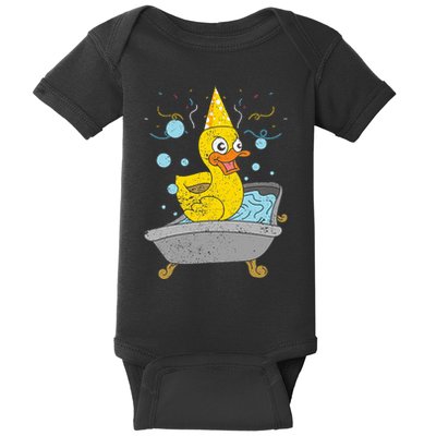 Duckling Duckie Bath Toy Ducky Rubber Duck Baby Bodysuit