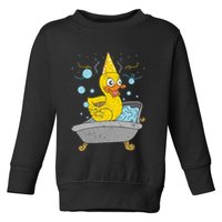 Duckling Duckie Bath Toy Ducky Rubber Duck Toddler Sweatshirt