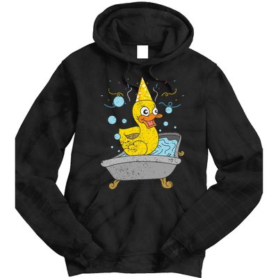 Duckling Duckie Bath Toy Ducky Rubber Duck Tie Dye Hoodie
