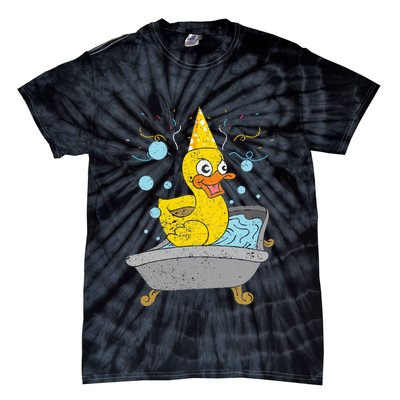 Duckling Duckie Bath Toy Ducky Rubber Duck Tie-Dye T-Shirt