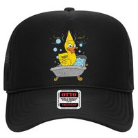 Duckling Duckie Bath Toy Ducky Rubber Duck Trucker Hat