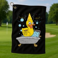 Duckling Duckie Bath Toy Ducky Rubber Duck Golf Towel