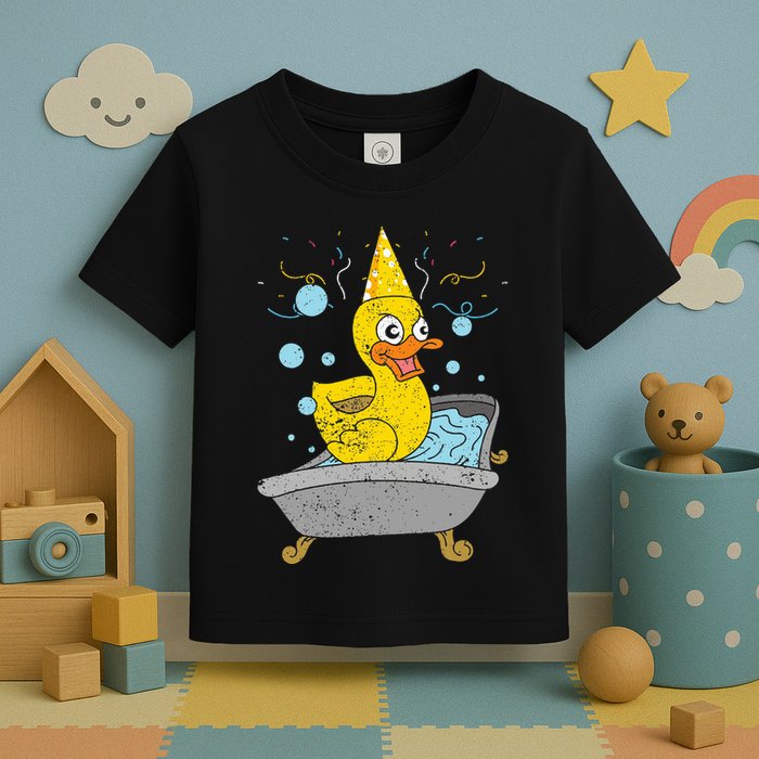 Duckling Duckie Bath Toy Ducky Rubber Duck Toddler T-Shirt
