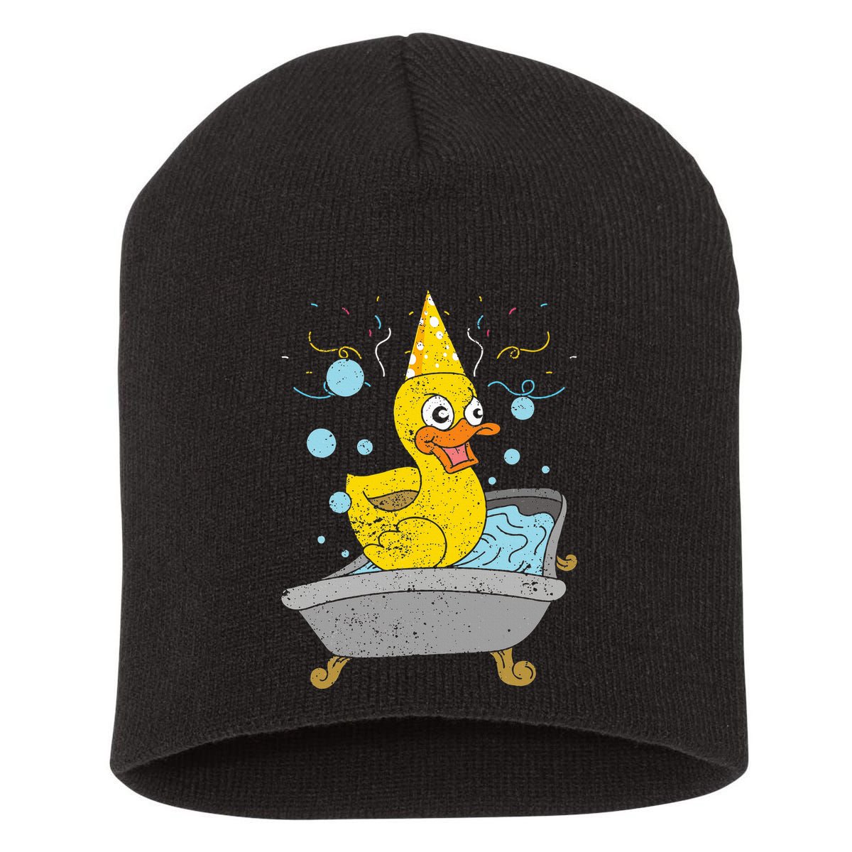 Duckling Duckie Bath Toy Ducky Rubber Duck Short Acrylic Beanie