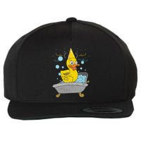 Duckling Duckie Bath Toy Ducky Rubber Duck Wool Snapback Cap