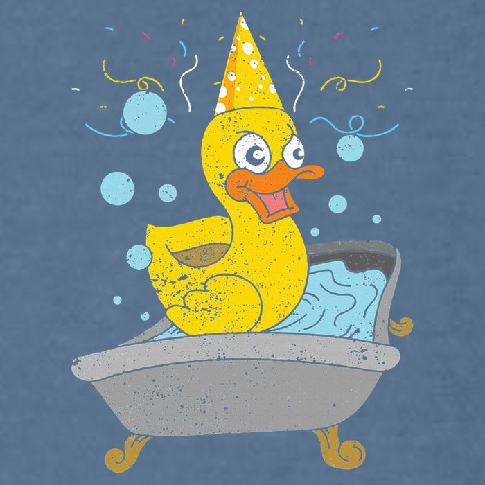 Duckling Duckie Bath Toy Ducky Rubber Duck Garment-Dyed Sweatshirt