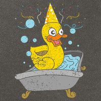 Duckling Duckie Bath Toy Ducky Rubber Duck Cotton Canvas Backpack