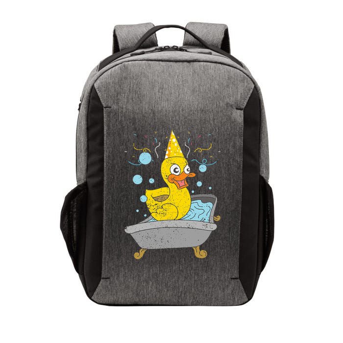 Duckling Duckie Bath Toy Ducky Rubber Duck Vector Backpack