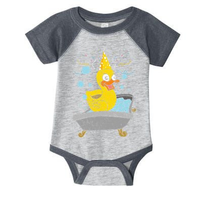 Duckling Duckie Bath Toy Ducky Rubber Duck Infant Baby Jersey Bodysuit