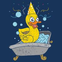 Duckling Duckie Bath Toy Ducky Rubber Duck Infant Baby Jersey Bodysuit