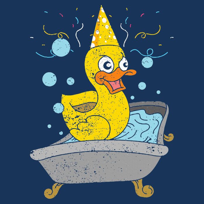 Duckling Duckie Bath Toy Ducky Rubber Duck Infant Baby Jersey Bodysuit