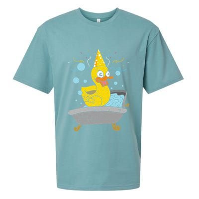 Duckling Duckie Bath Toy Ducky Rubber Duck Sueded Cloud Jersey T-Shirt
