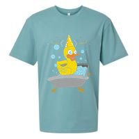 Duckling Duckie Bath Toy Ducky Rubber Duck Sueded Cloud Jersey T-Shirt