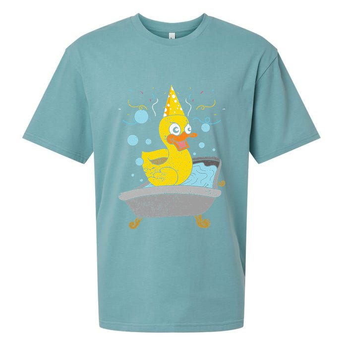 Duckling Duckie Bath Toy Ducky Rubber Duck Sueded Cloud Jersey T-Shirt