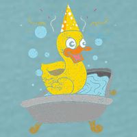 Duckling Duckie Bath Toy Ducky Rubber Duck Sueded Cloud Jersey T-Shirt