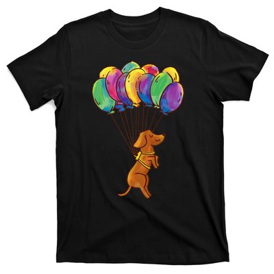 Dachshund Dog Balloons Pet T-Shirt