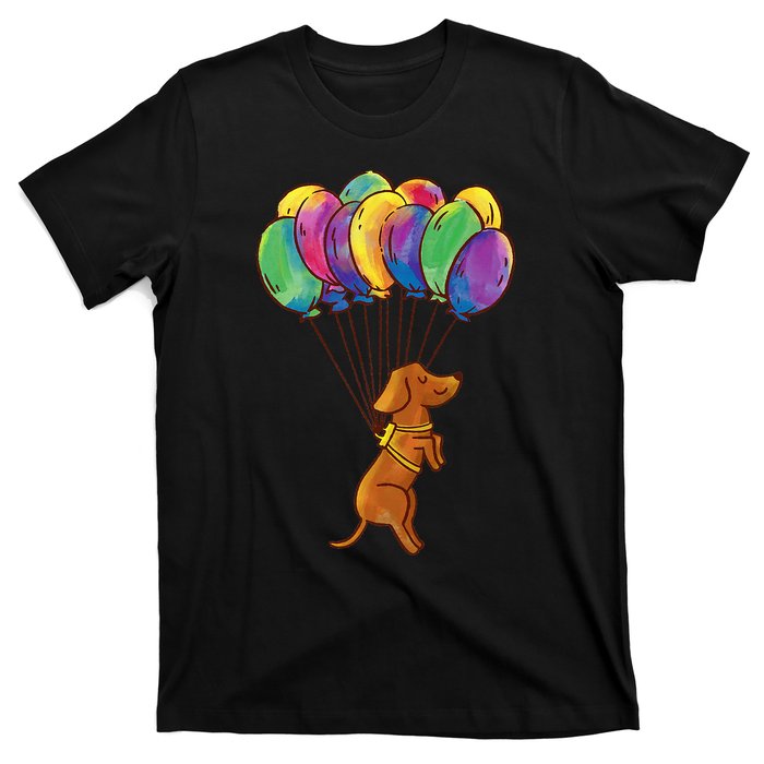 Dachshund Dog Balloons Pet T-Shirt