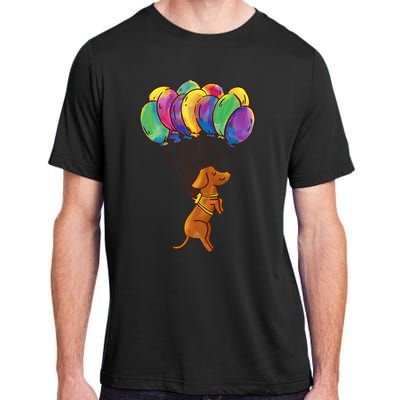 Dachshund Dog Balloons Pet Adult ChromaSoft Performance T-Shirt