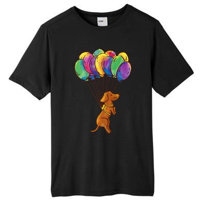 Dachshund Dog Balloons Pet Tall Fusion ChromaSoft Performance T-Shirt