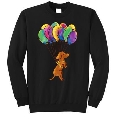 Dachshund Dog Balloons Pet Tall Sweatshirt