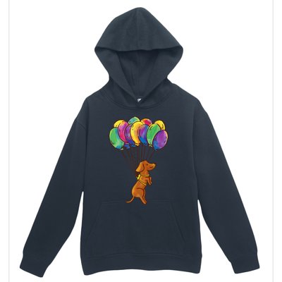 Dachshund Dog Balloons Pet Urban Pullover Hoodie