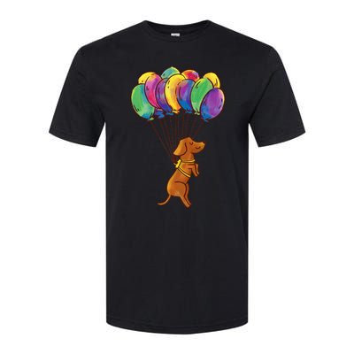 Dachshund Dog Balloons Pet Softstyle® CVC T-Shirt