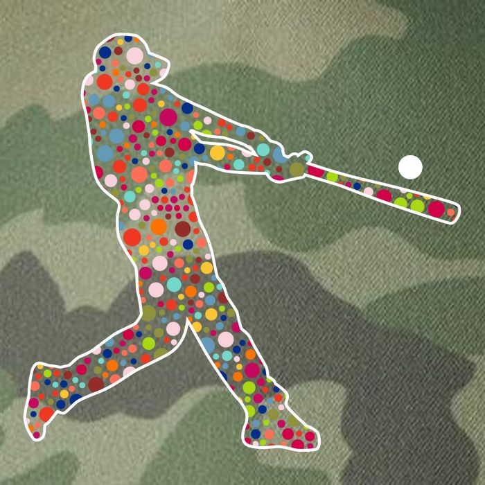 Dot Day Baseball Player Swing Legacy Tie Dye Trucker Hat