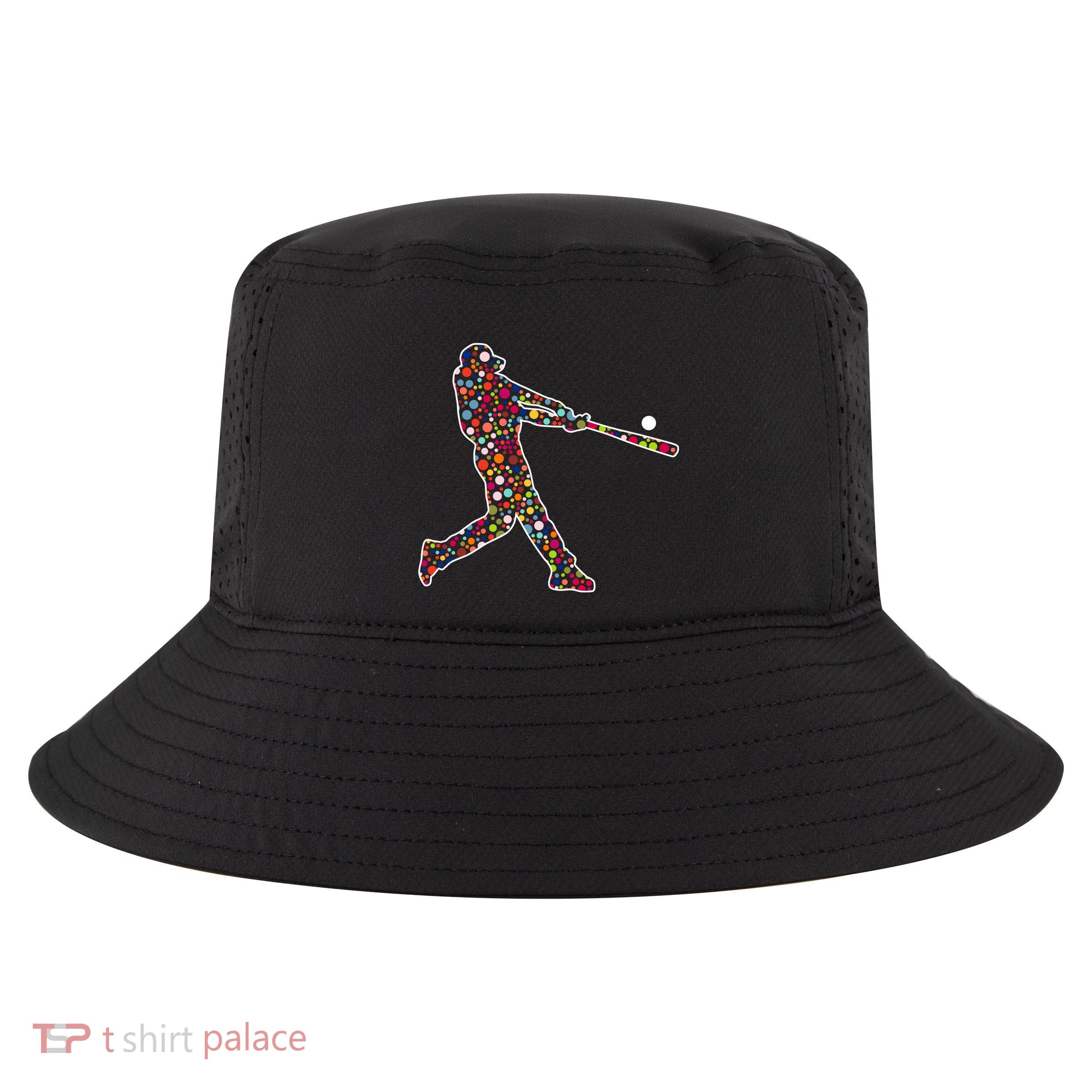 Dot Day Baseball Player Swing Cool Comfort Performance Bucket Hat