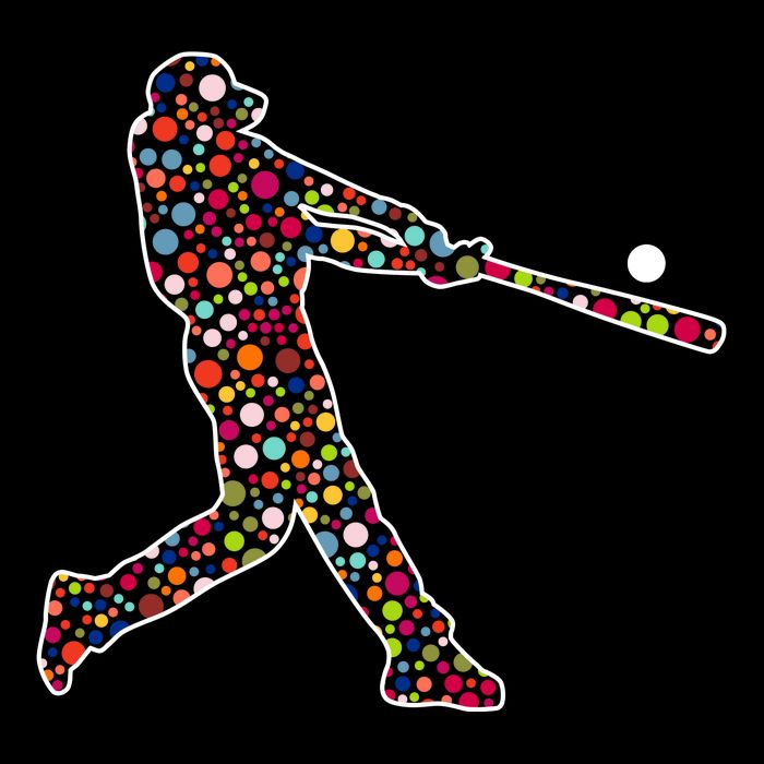 Dot Day Baseball Player Swing Youth Performance Sprint T-Shirt
