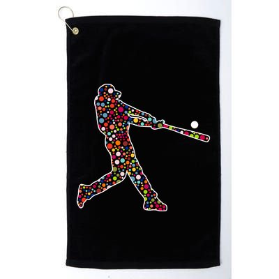 Dot Day Baseball Player Swing Golf Towel