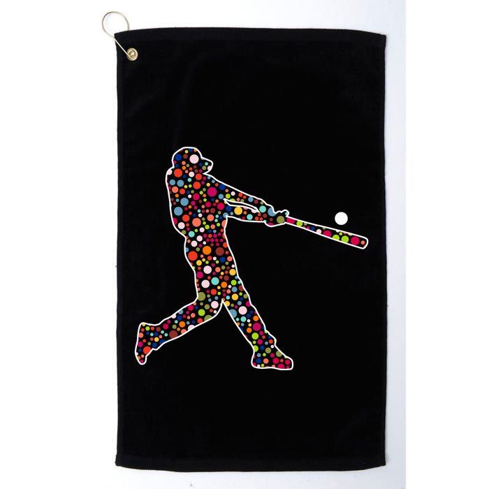 Dot Day Baseball Player Swing Golf Towel