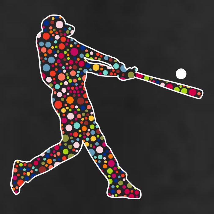 Dot Day Baseball Player Swing Golf Towel