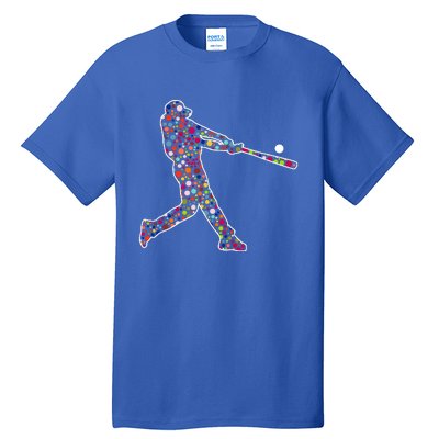 Dot Day Baseball Player Swing Tall T-Shirt