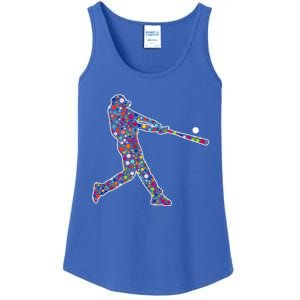 Dot Day Baseball Player Swing Ladies Essential Tank