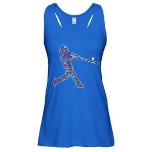 Dot Day Baseball Player Swing Ladies Essential Flowy Tank