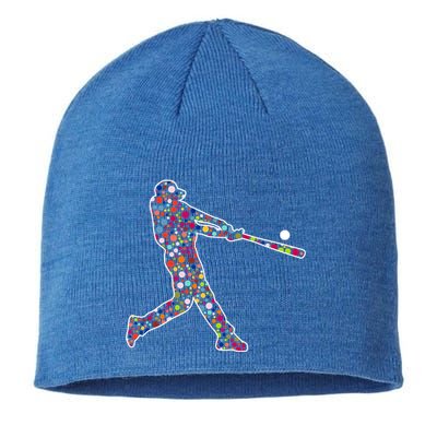 Dot Day Baseball Player Swing Sustainable Beanie