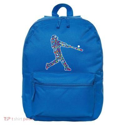 Dot Day Baseball Player Swing 16 in Basic Backpack