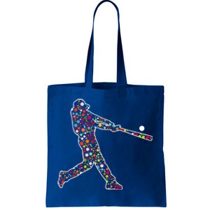 Dot Day Baseball Player Swing Tote Bag