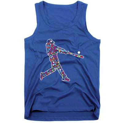 Dot Day Baseball Player Swing Tank Top