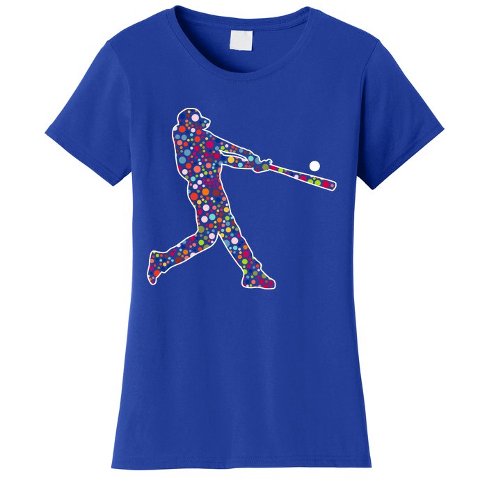 Dot Day Baseball Player Swing Women's T-Shirt