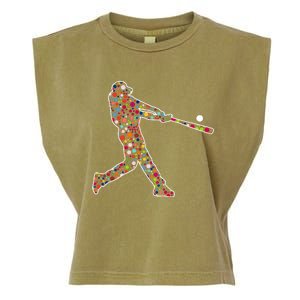 Dot Day Baseball Player Swing Garment-Dyed Women's Muscle Tee