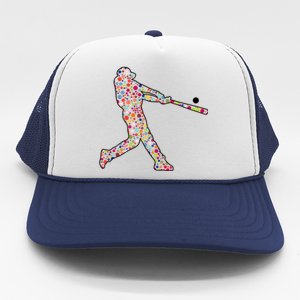 Dot Day Baseball Player Swing Trucker Hat