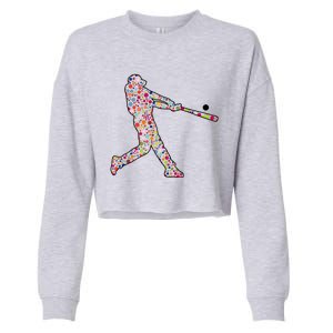 Dot Day Baseball Player Swing Cropped Pullover Crew