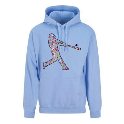 Dot Day Baseball Player Swing Unisex Surf Hoodie