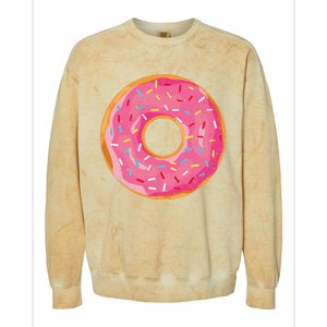 Delicious Donut Costume Colorblast Crewneck Sweatshirt