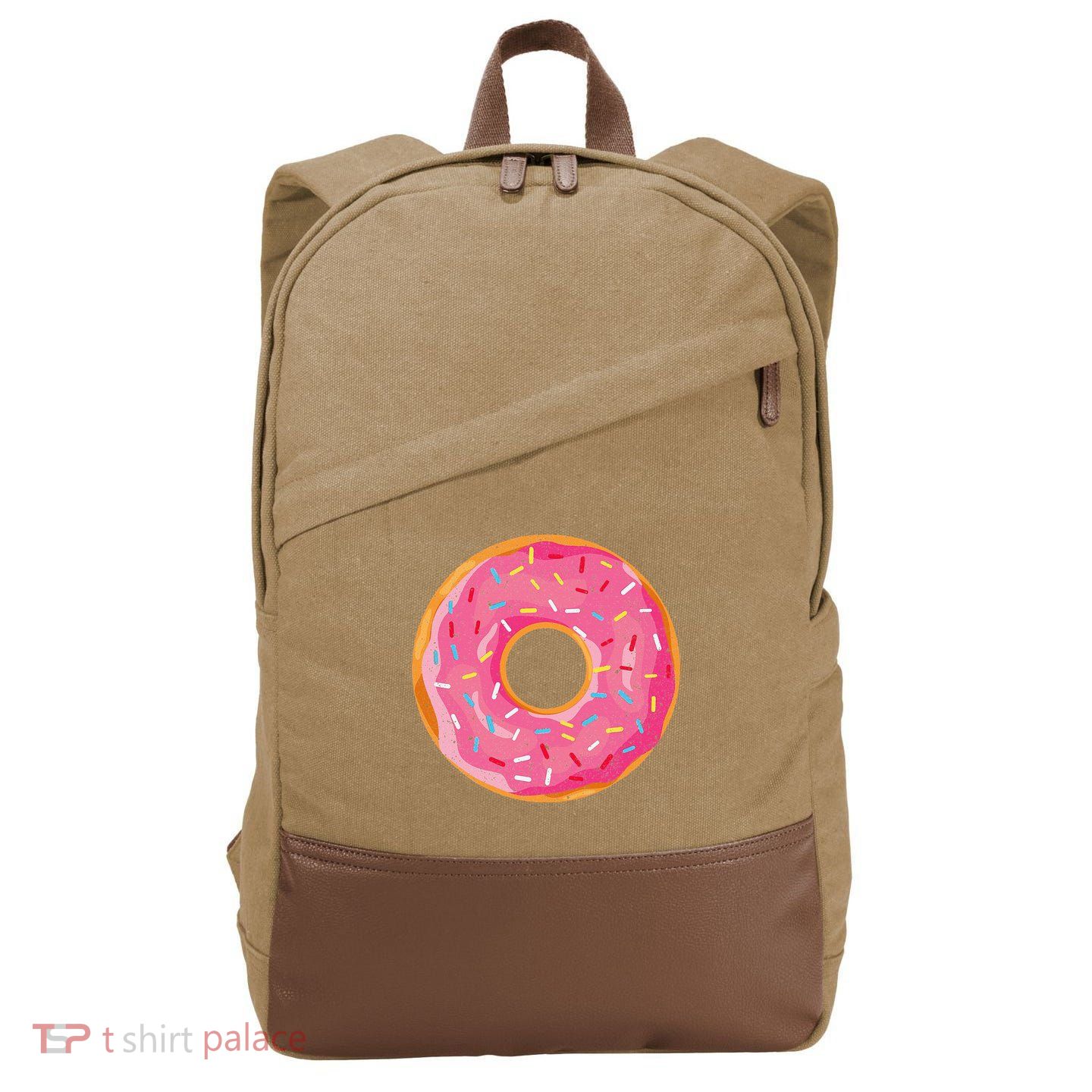 Delicious Donut Costume Cotton Canvas Backpack